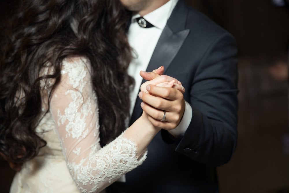 Practiced their first dance